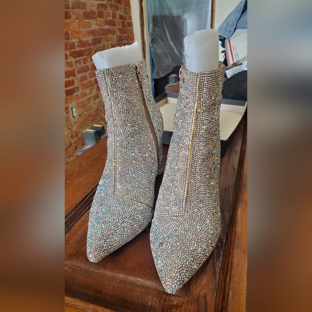 Betsy Johnson Cady Rhinestone booties - Picture 4 of 7